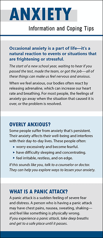 Anxiety Rack Card Handout
