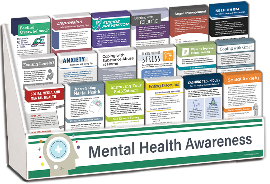 Mental Health Awareness Complete Rack Card Display Package