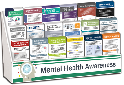 Mental Health Awareness Complete Rack Card Display Package