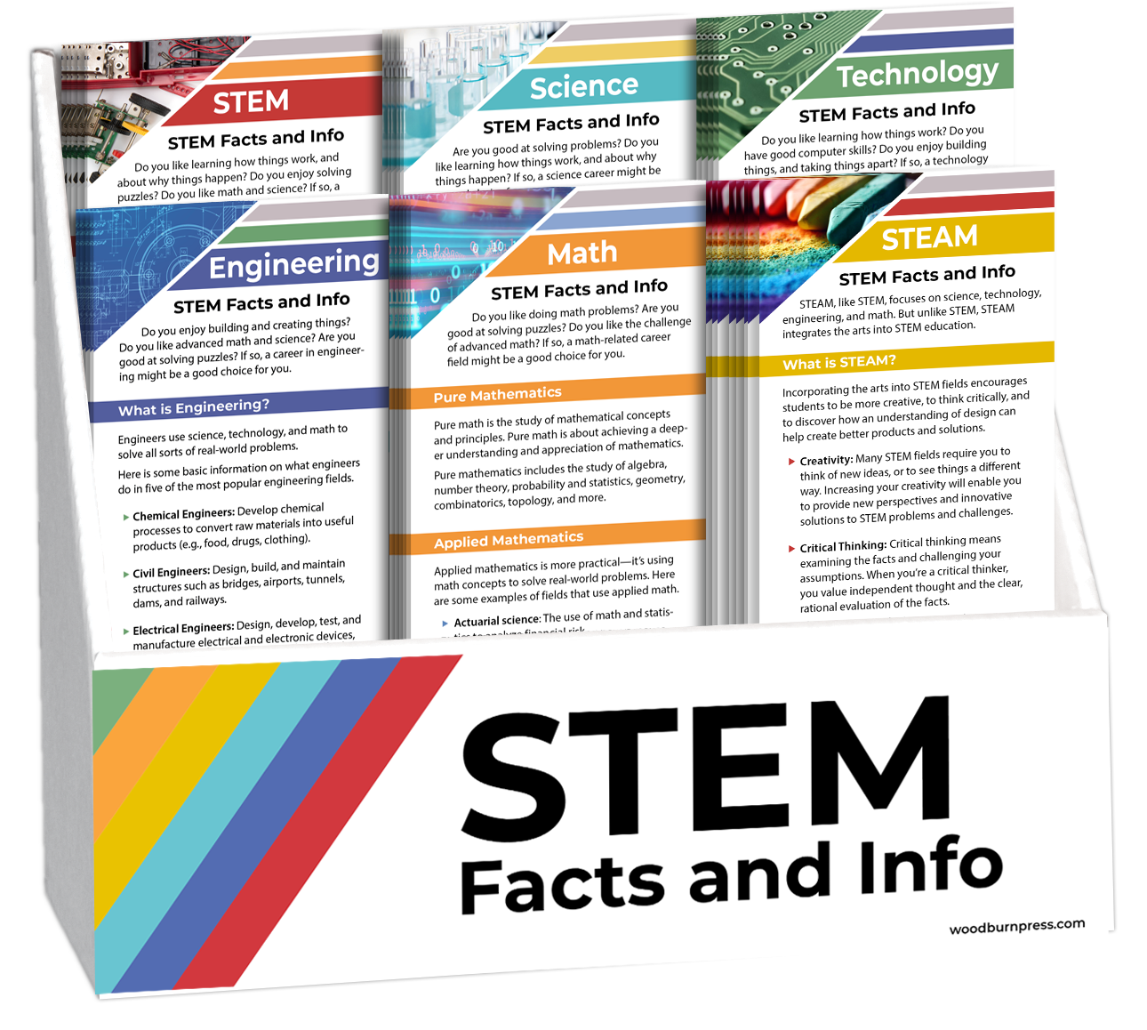 STEM - Facts and Info Rack Card Display Package – Woodburn Press
