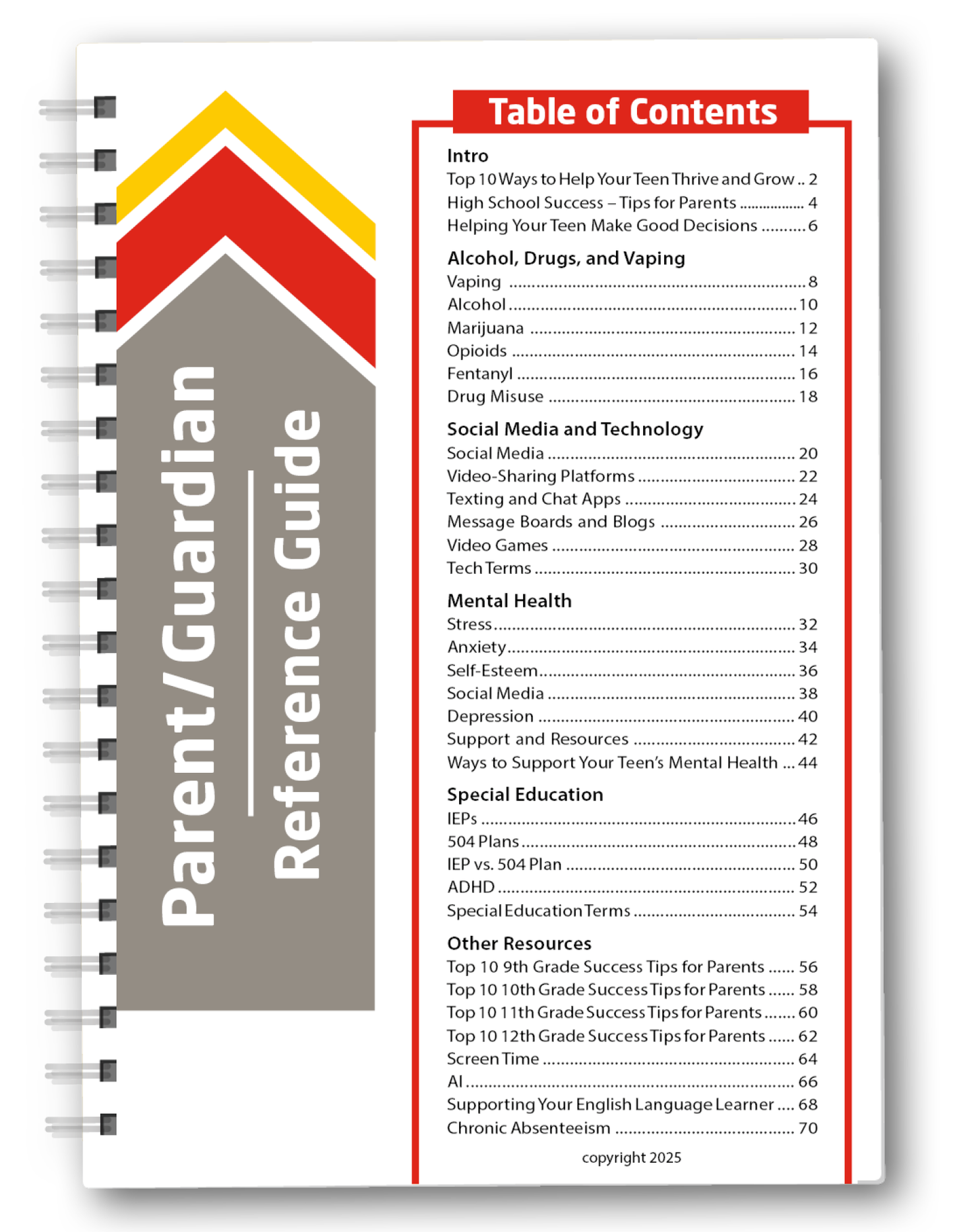School Counselor Reference Guide Set - Parent/Guardian