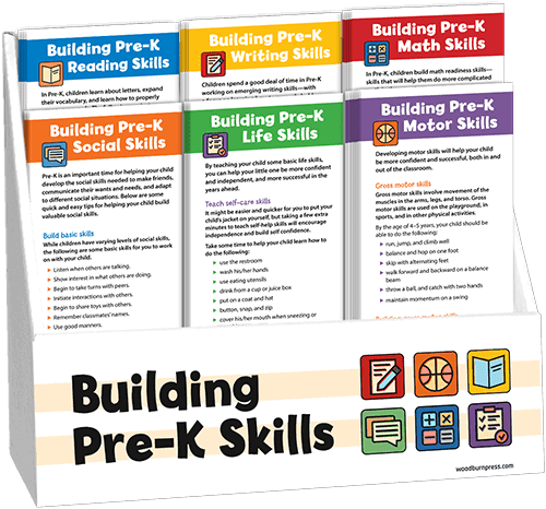 Building Pre-K Skills Rack Card Display Package