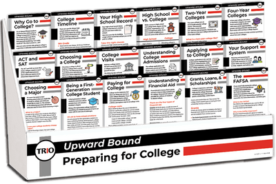 TRIO Upward Bound - Preparing for College Rack Card Display Package