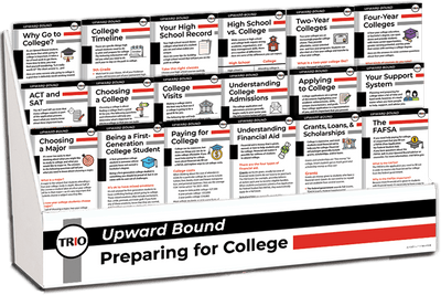 TRIO Upward Bound - Preparing for College Rack Card Display Package