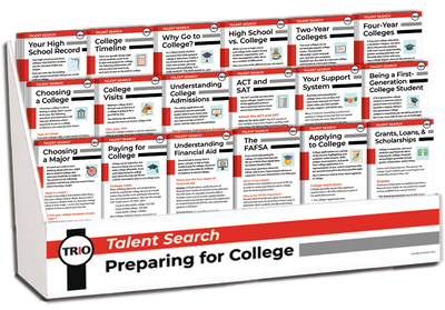TRIO Talent Search - Preparing for College Rack Card Display Package