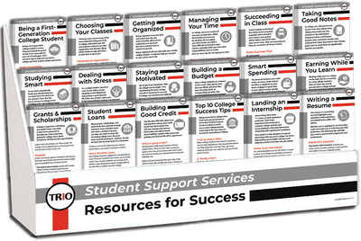 TRIO Student Support Services - Resources for Success Rack Card Display Package