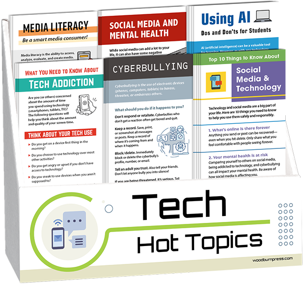 Tech Hot Topics Rack Card Display Package
