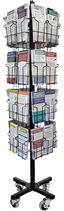 Mental Health 32-Pocket Rack Card Display Package