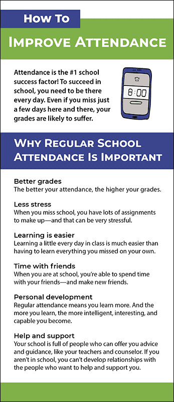How to Improve Attendance Rack Card Handout