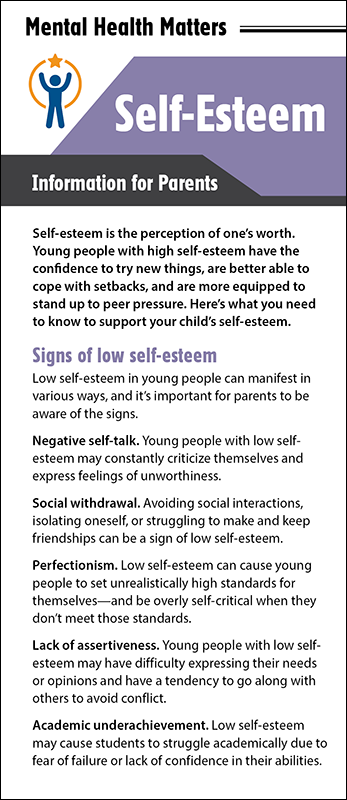 Self-Esteem - Information for Parents Rack Card Handout