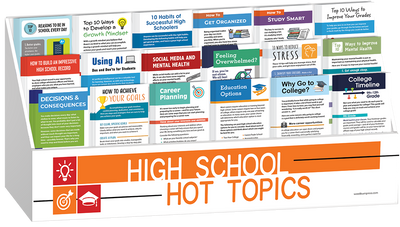 High School Hot Topics Rack Card Display Package