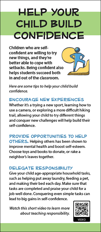Help Your Child Build Confidence Rack Card Handout