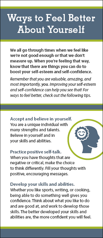 Ways to Feel Better About Yourself Rack Card Handout