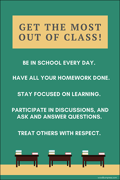 Get the Most Out of Class Poster