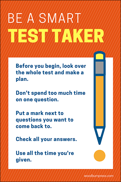 Be a Smart Test Taker Poster