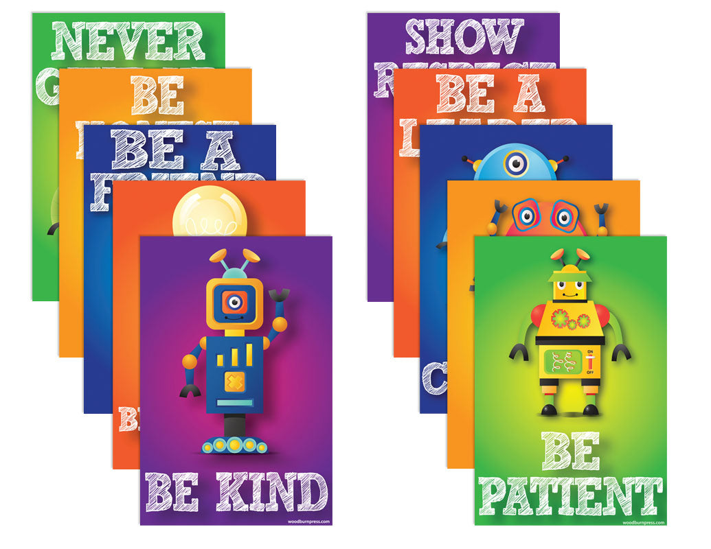 Robot Character Poster Package