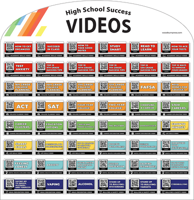 High School Success 48-Pocket Video Card Display Package