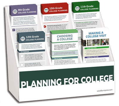 Planning for College Rack Card Display Package