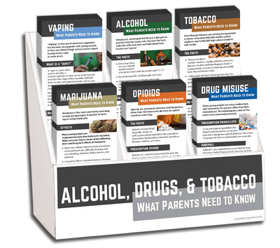 Alcohol, Drugs & Tobacco Parent Rack Card Display Package