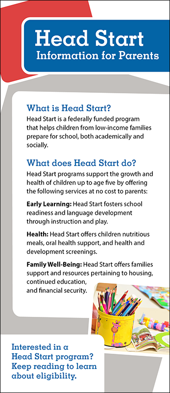 Head Start Rack Card Handout – Woodburn Press