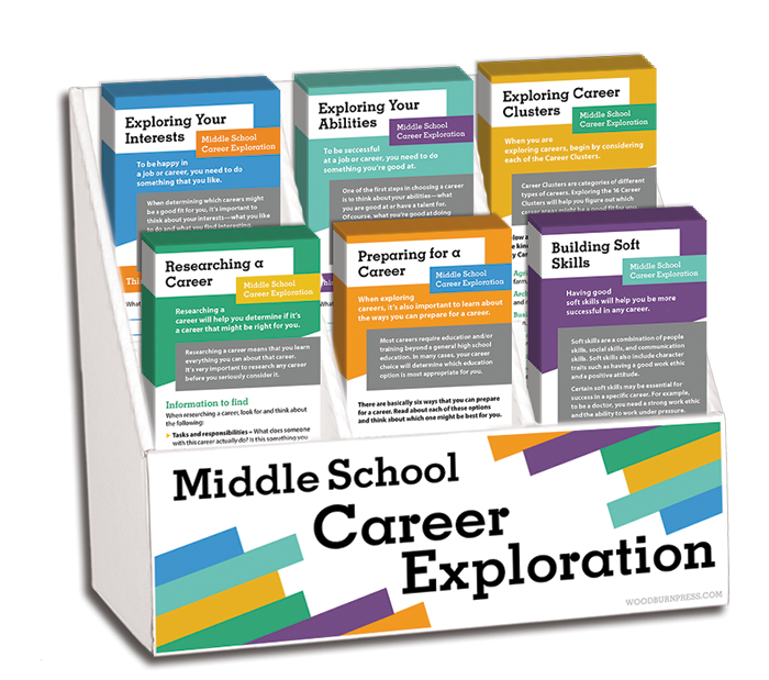 Middle School Career Exploration Rack Card Display Package