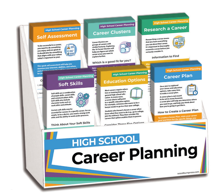 High School Career Planning Rack Card Display Package