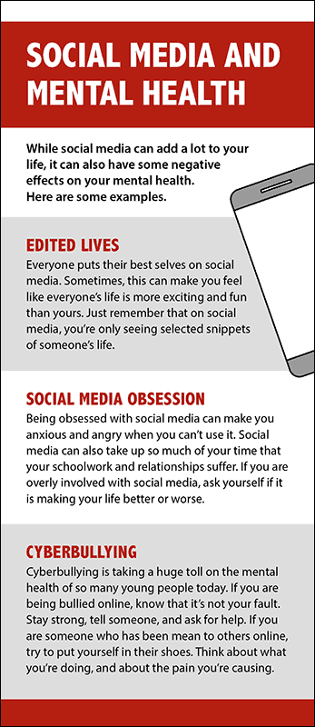 Social Media and Mental Health Rack Card Handout