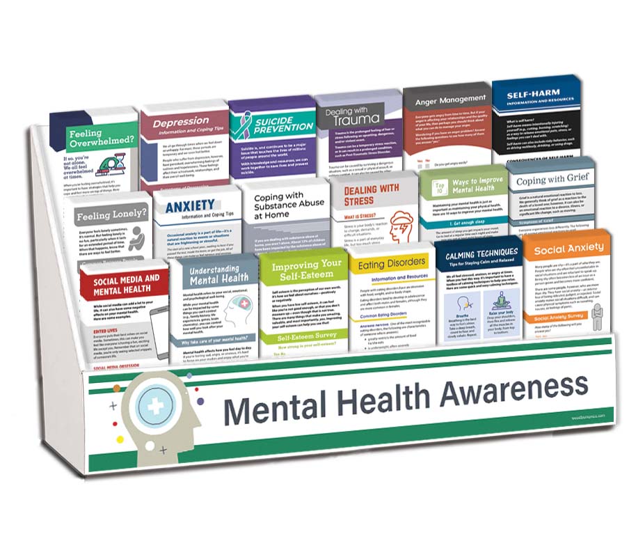 Mental Health Awareness Complete Rack Card Display Package
