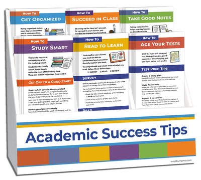Academic Success Tips Rack Card Display Package