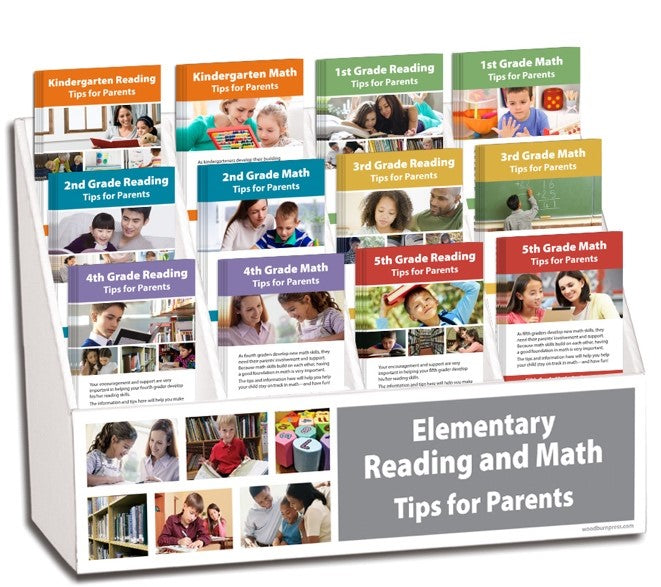 Reading and Math Rack Card Display Package - Grades K-5