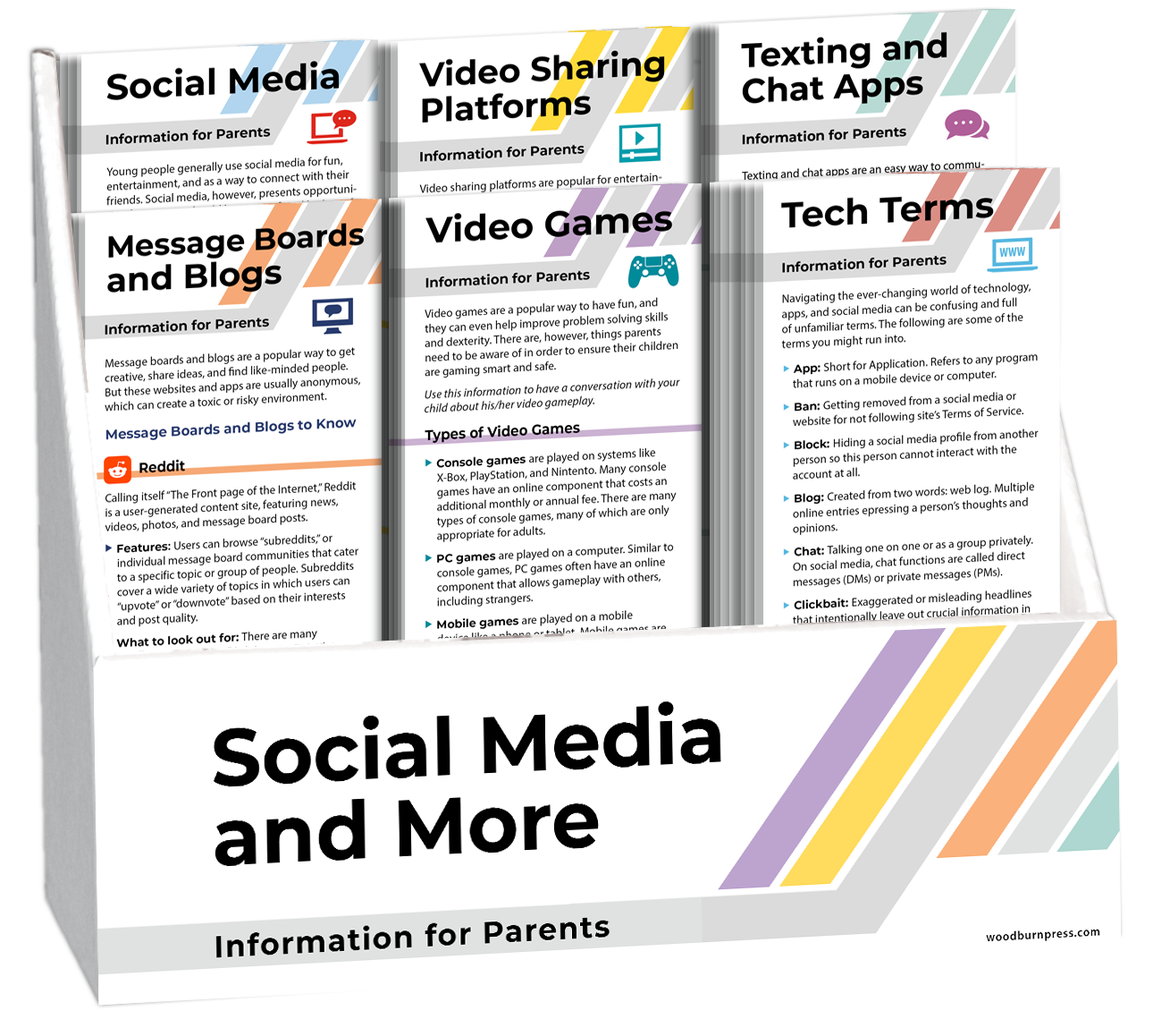 Social Media and More - Parents Rack Card Display Package