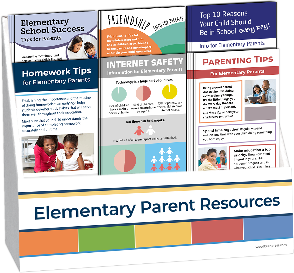 Resources Rack Card Elementary Parent Resources Rack Card Display Package – Woodburn Press