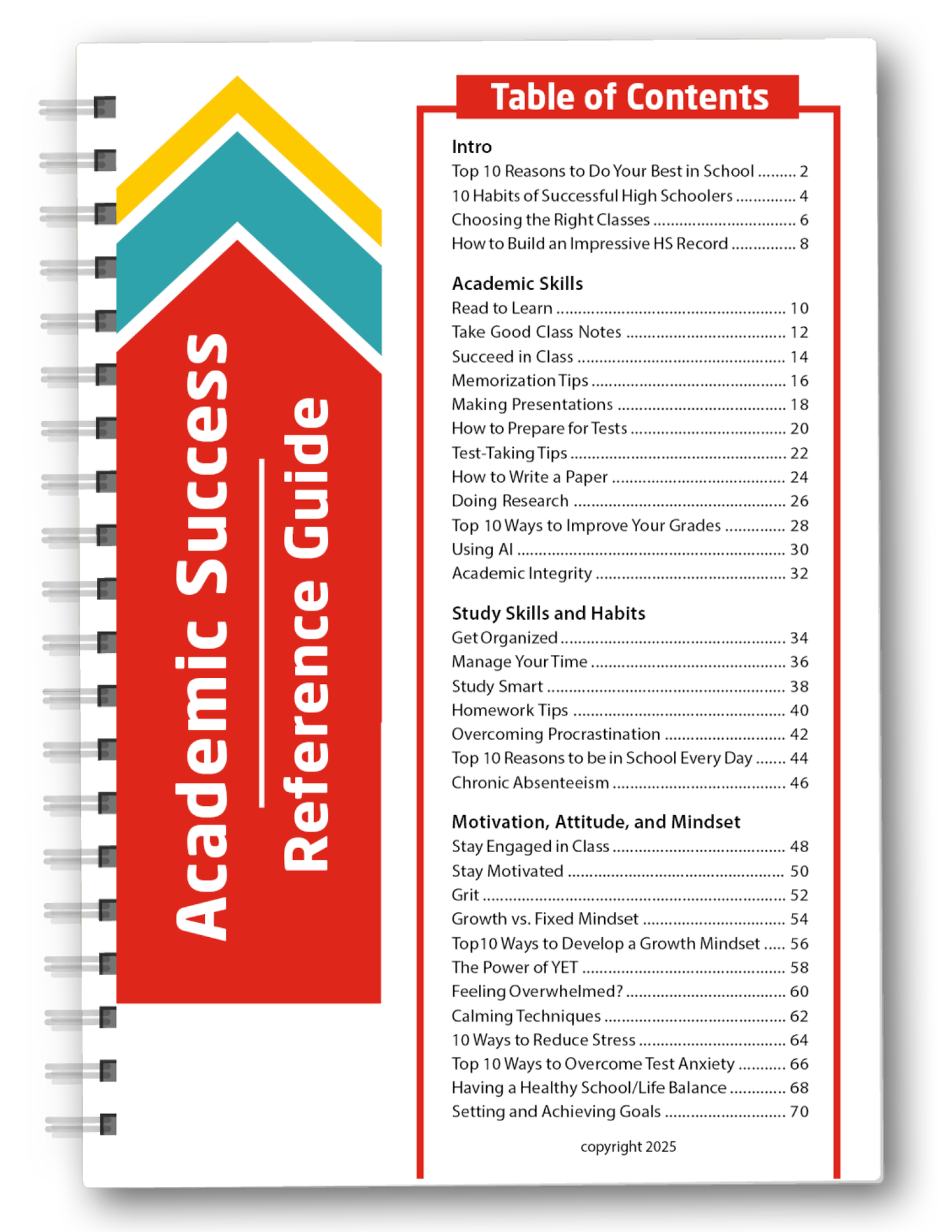 School Counselor Reference Guide Set - Academic Success