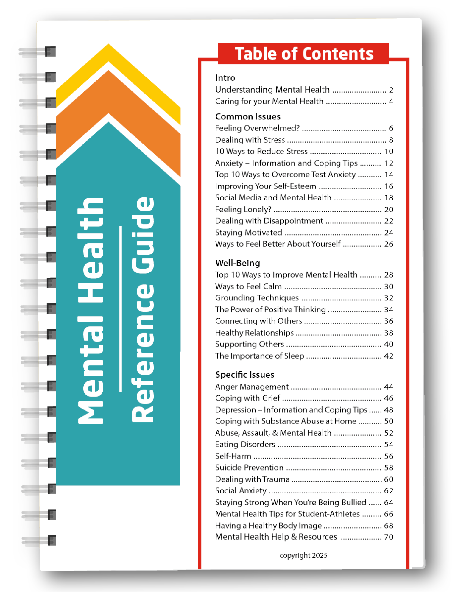 School Counselor Reference Guide Set - Mental Health