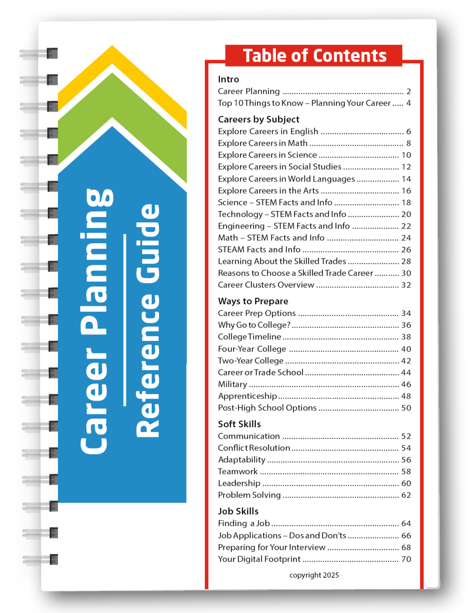 School Counselor Reference Guide Set - Career Planning