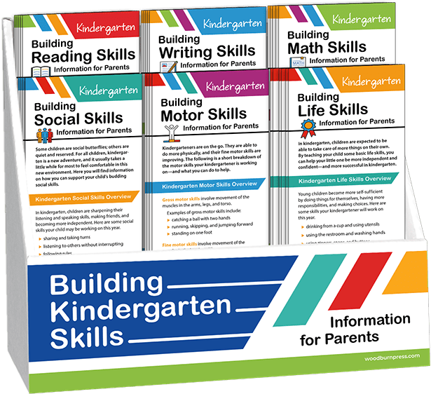 Building Kindergarten Skills Rack Card Display Package
