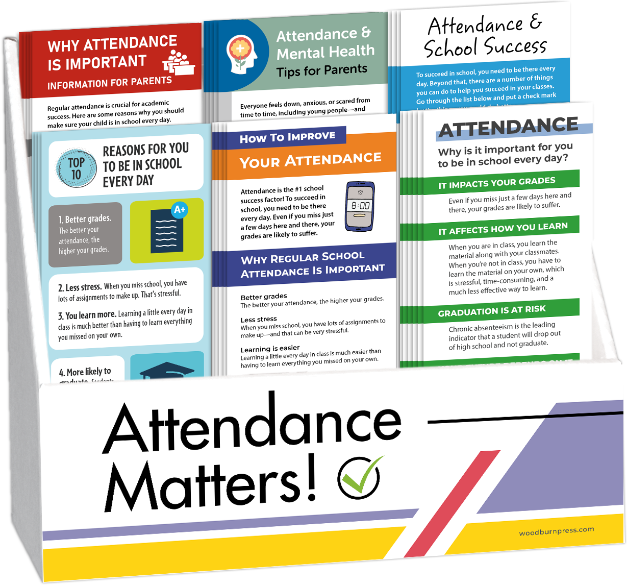 Attendance Matters Rack Card Display Package