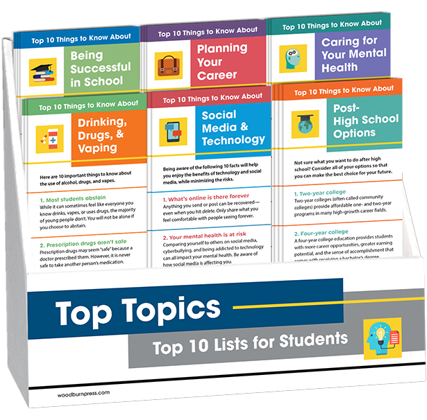 Top Topics Rack Card Display Package