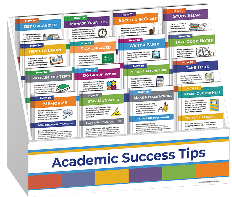 Academic Success Tips Complete Rack Card Display Package