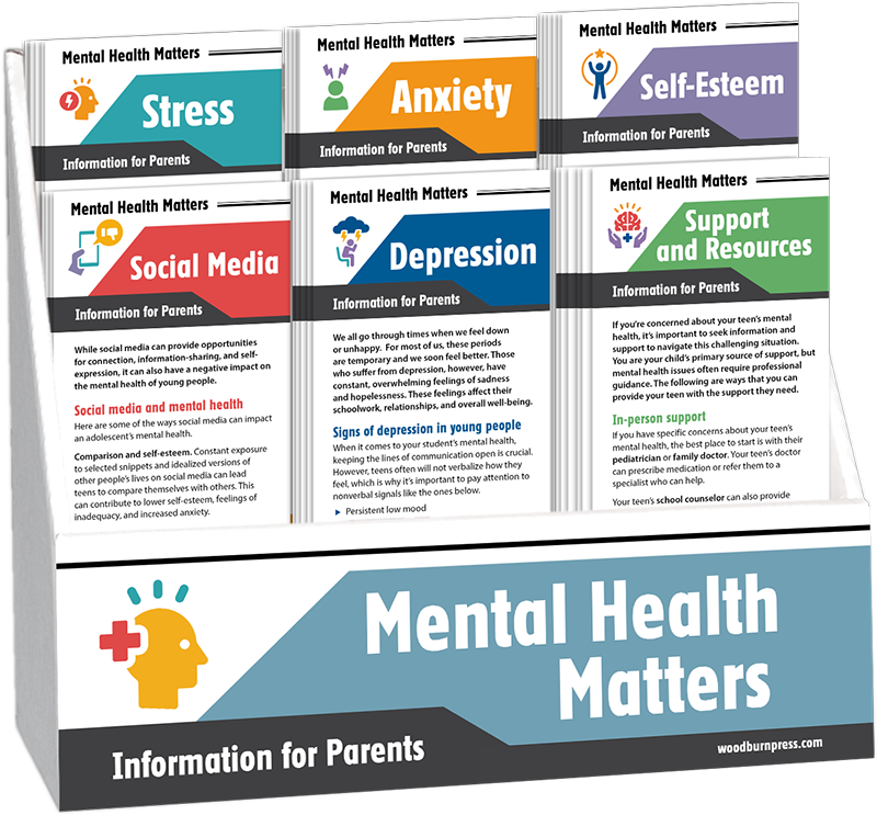 Mental Health Matters - Information for Parents Rack Card Display Package