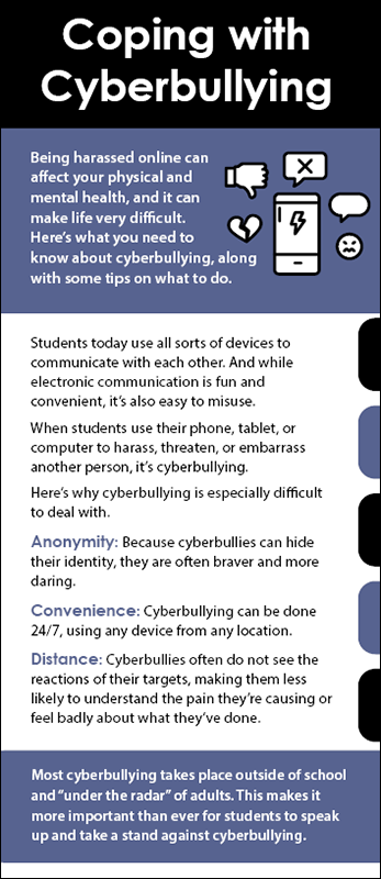 Coping with Cyberbullying Rack Card Handout