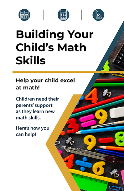 Parent Math Hand Out Building Your Child's Math Skills Bifold Handout – Woodburn Press