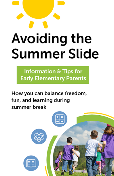 Avoiding the Summer Slide - Info & Tips for Early Elementary Parents Bifold Handout