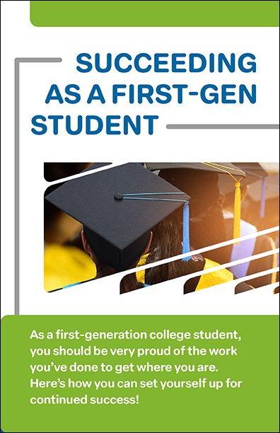 Succeeding as a First-Gen Student Bifold Handout – Woodburn Press