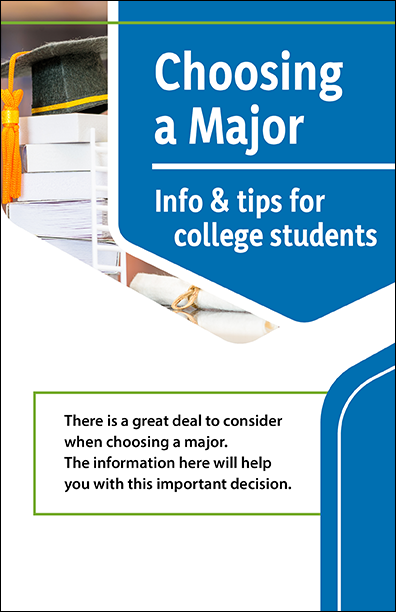 Choosing a Major - Info & Tips for College Students Bifold Handout