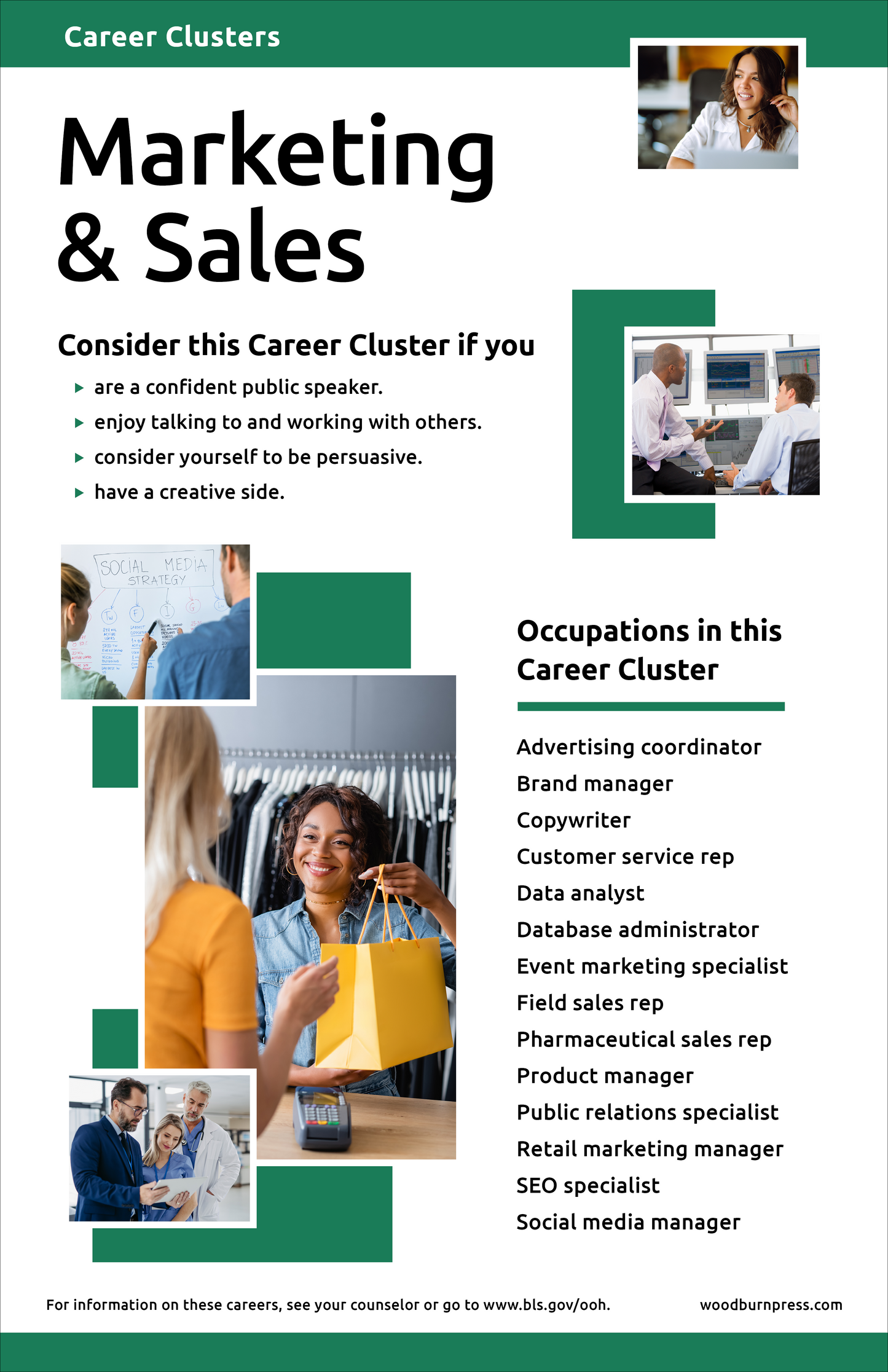 Career Clusters - Marketing & Sales Poster