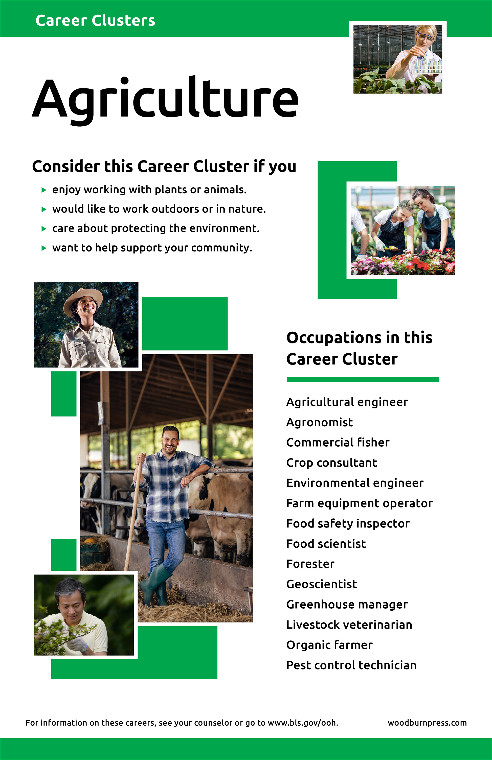 Career Clusters - Agriculture Poster