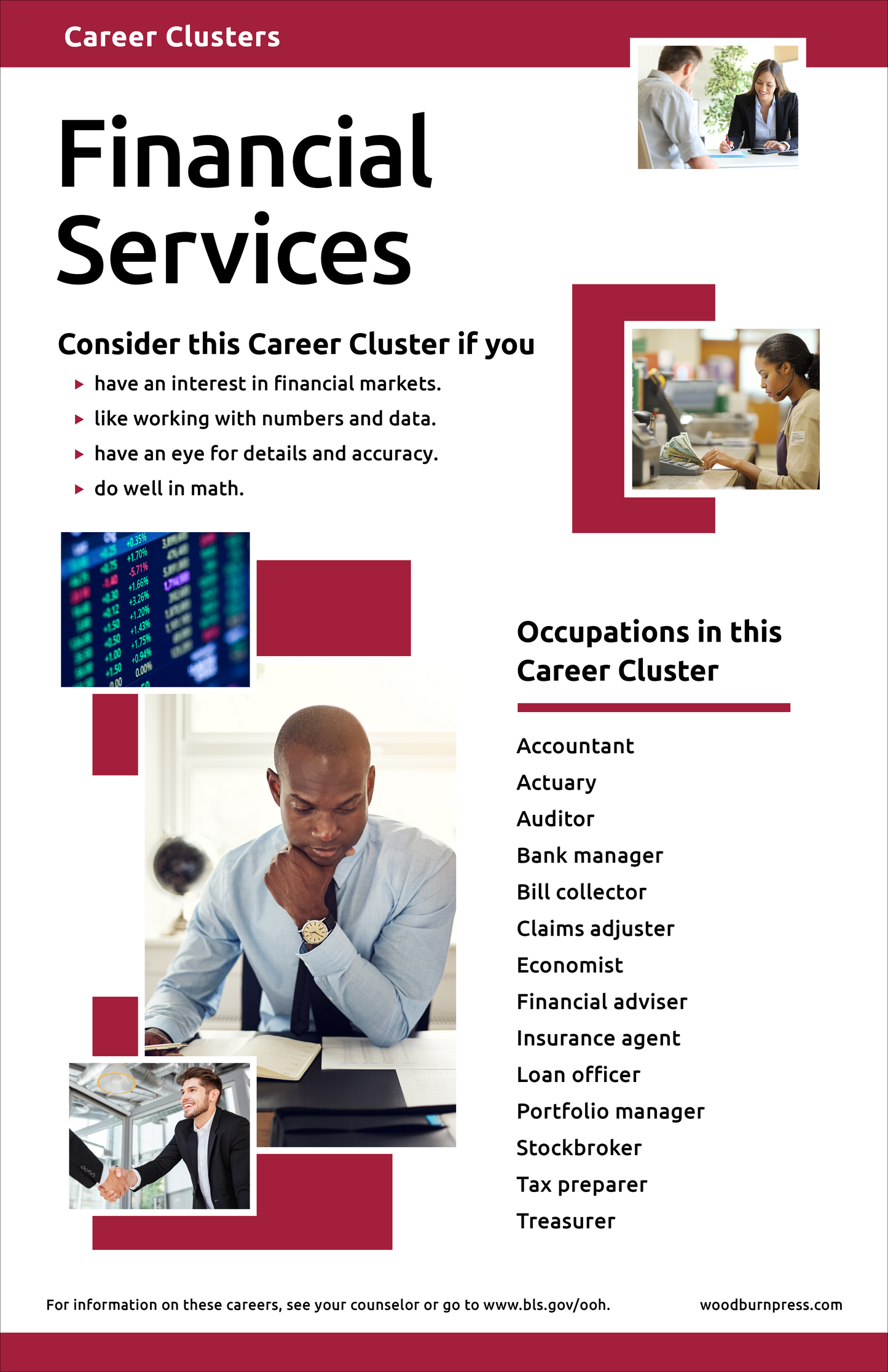 Career Clusters - Financial Services Poster