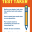 Be a Smart Test Taker Poster