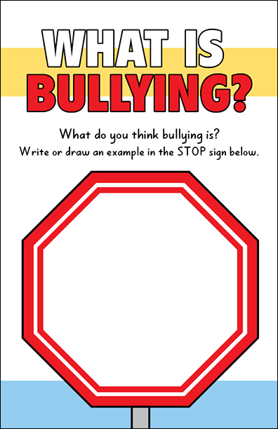 What is Bullying? Activity Booklet Handout